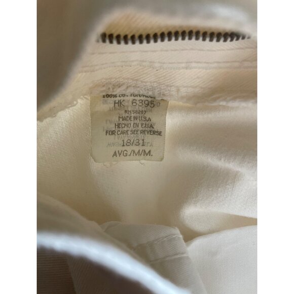 Faded Glory Ladies Classic Fit White Jeans 18 Avg Straight Leg Cotton USA Made - Picture 6 of 7